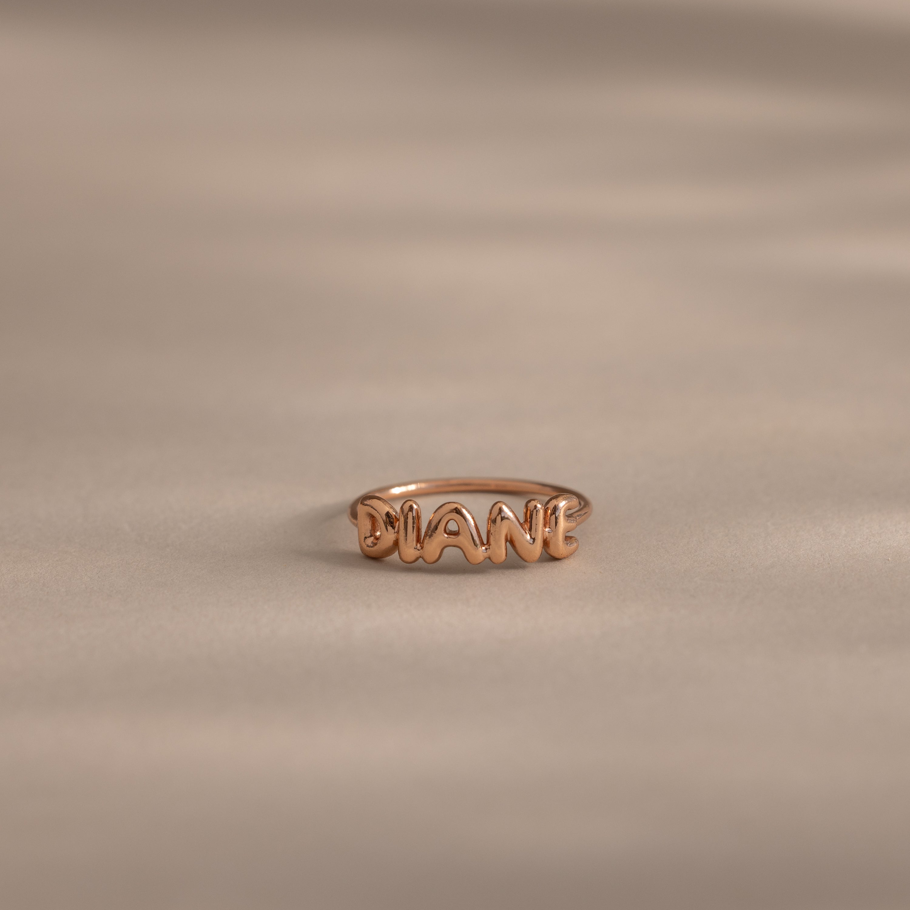 Bubble Name Ring