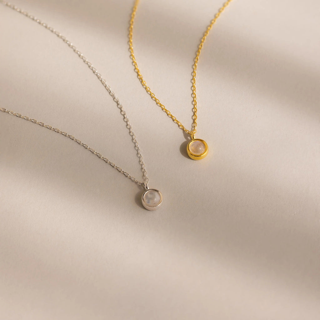 Moonstone Charm Necklace