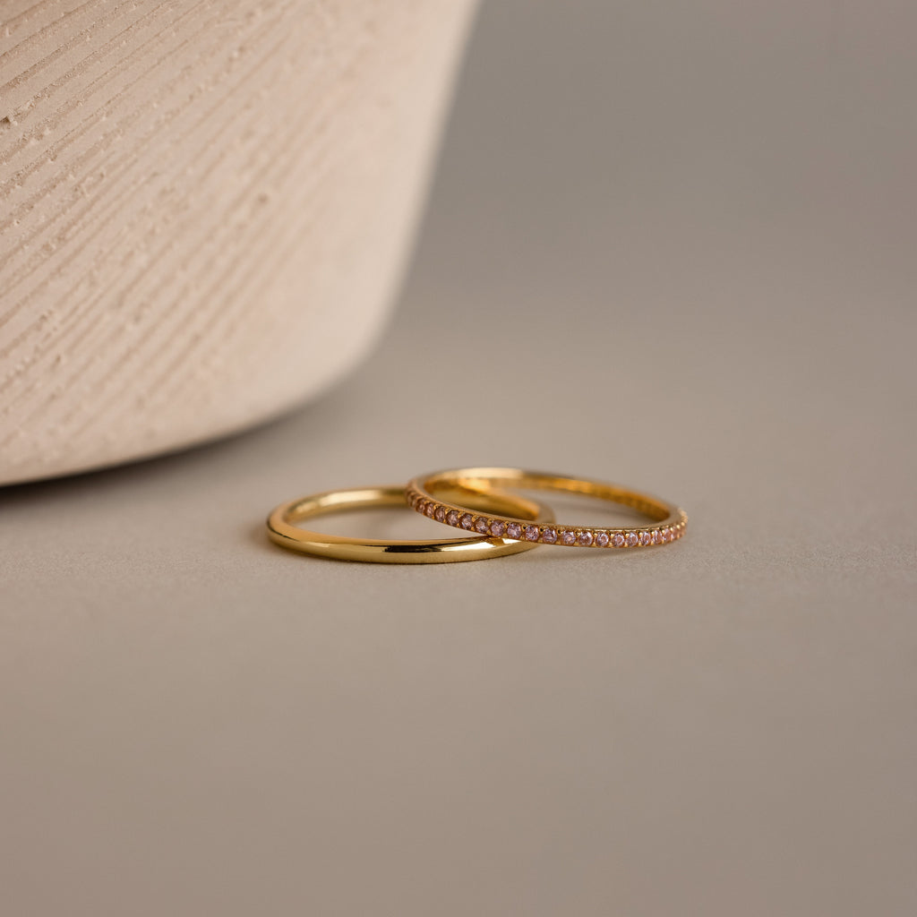 Birthstone Tennis Ring Set