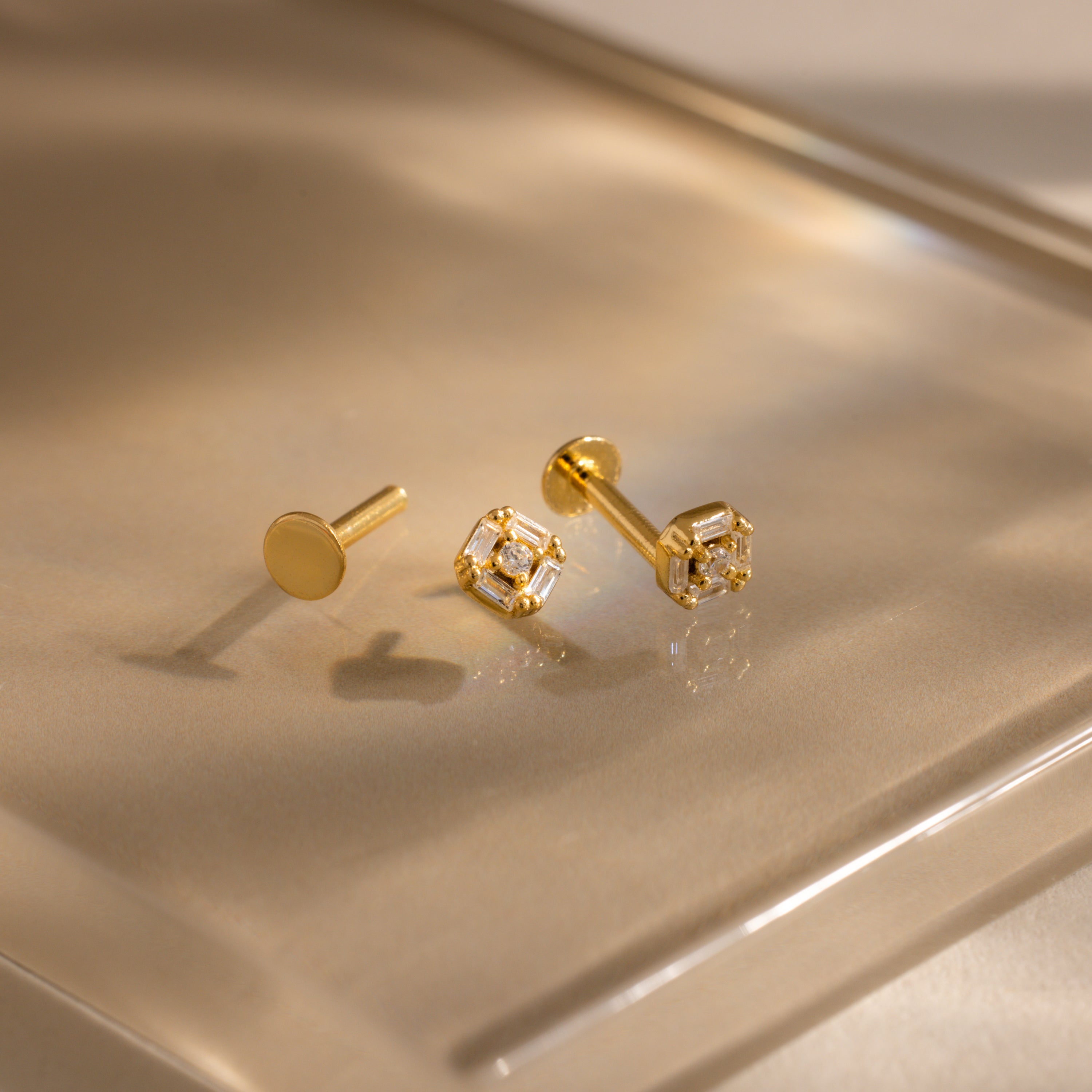Art Deco Flatback Studs