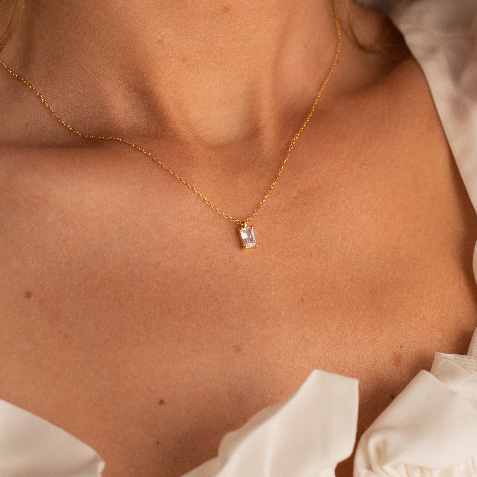 Sage Diamond Necklace